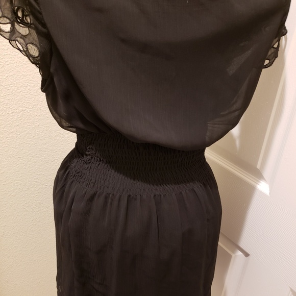 NWT Bar III Black Cap Sleeve Dress. - Picture 7 of 8